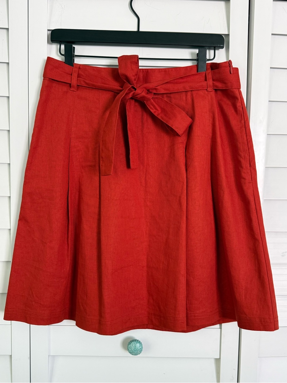 Banana Republic linen blend skirt :: burnt orange